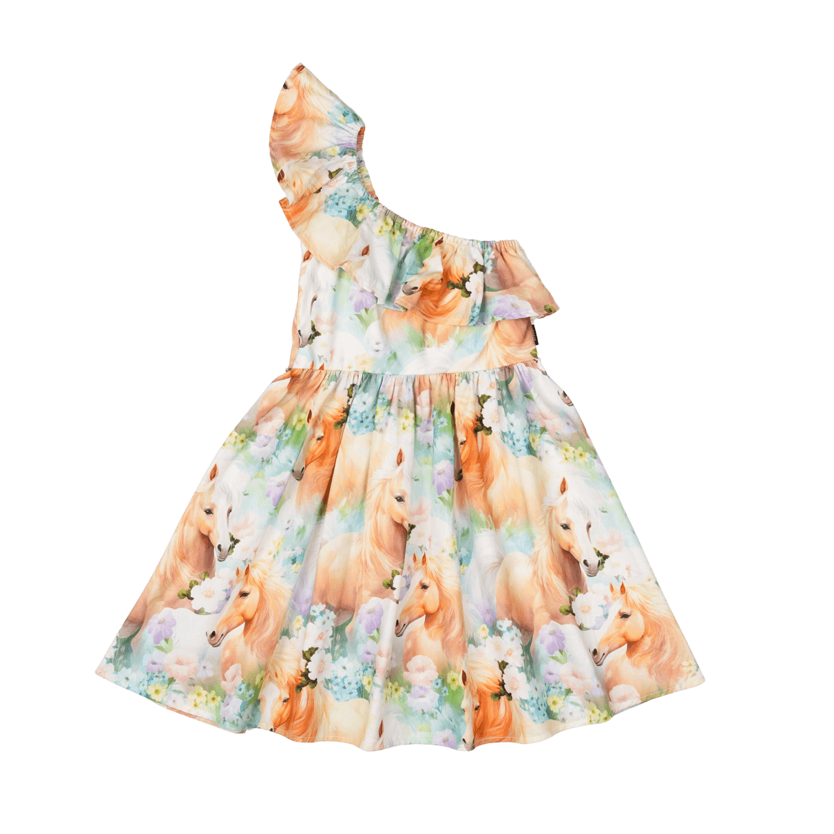 Girls Icelandic Ponies Frill Dress