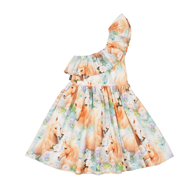 Girls Icelandic Ponies Frill Dress