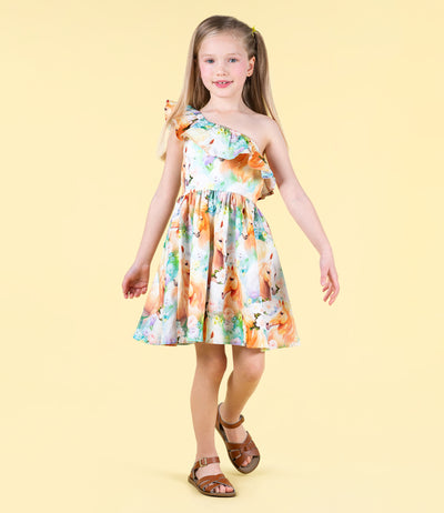 Girls Icelandic Ponies Frill Dress