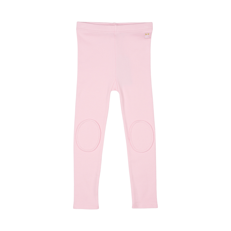 rock your baby Girls Light Pink Knee Patch Tights