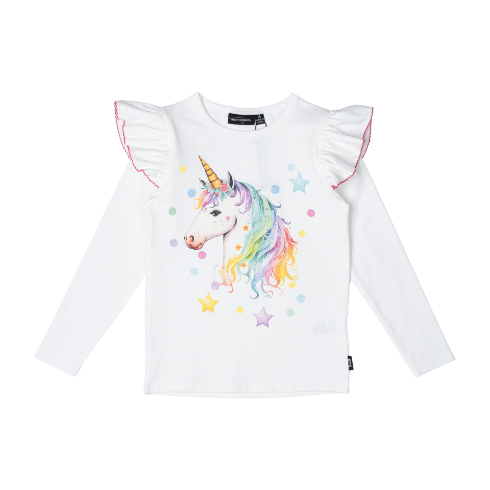 Girls Unicorn Long Sleeve Tee