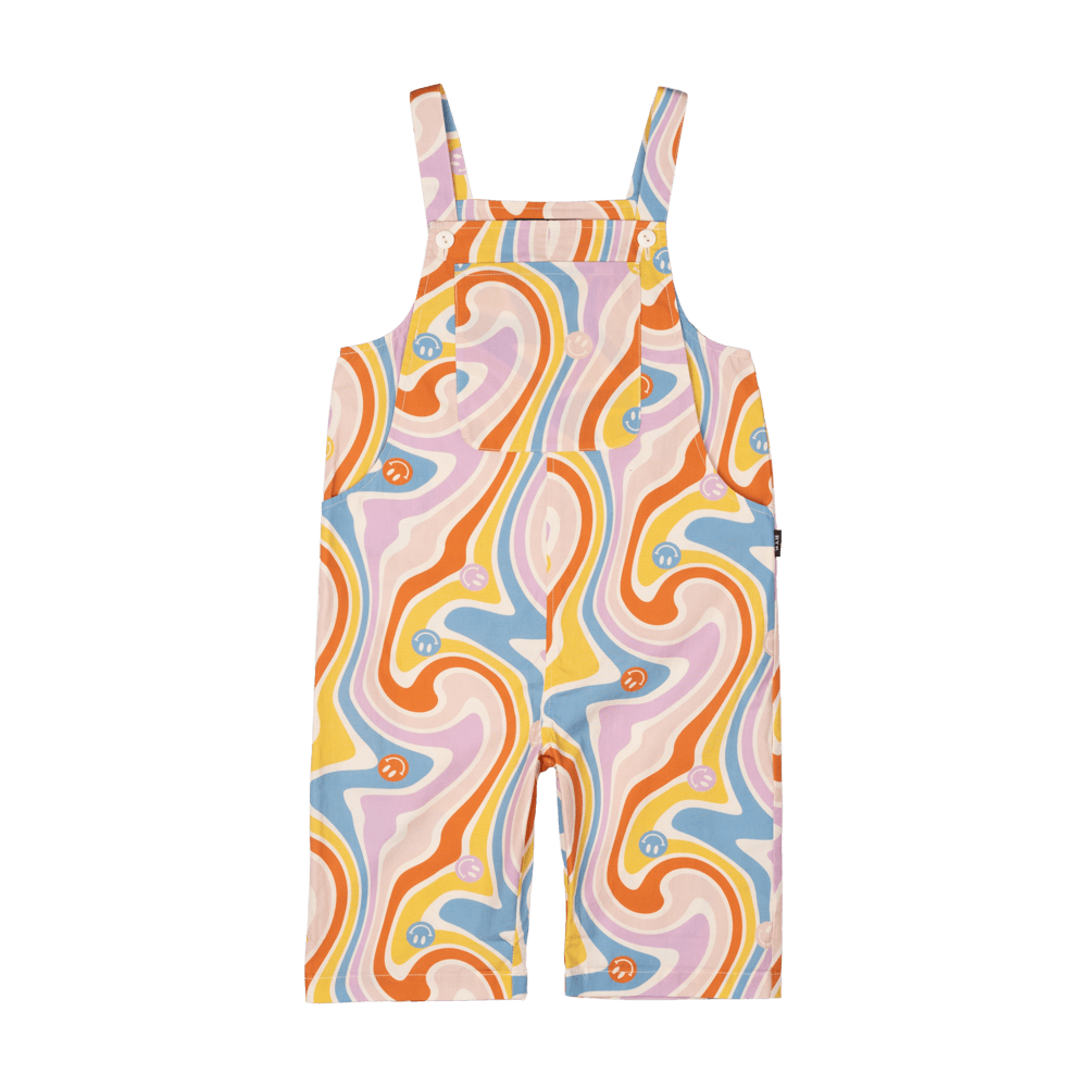 Girls Feeling Groovy Overalls