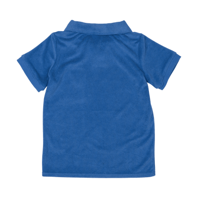Boys Blue Terry Towelling Polo