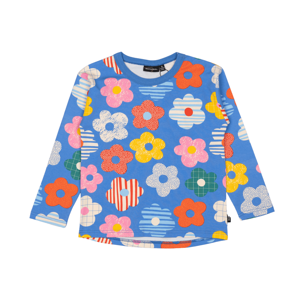 Girls Happy Flowers Tee