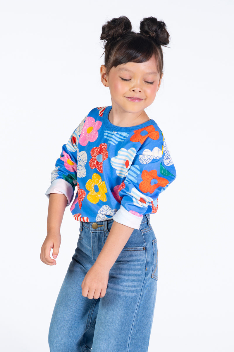 Girls Happy Flowers Tee