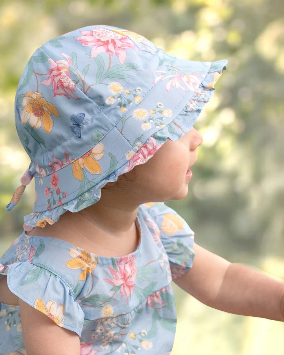 Baby Girls Romper Waratah Sky