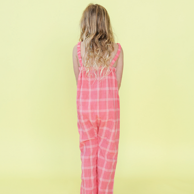 Cotton Check Playsuit
