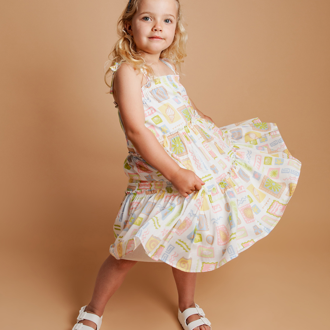 Matisse Tiered Mini Dress - Kids