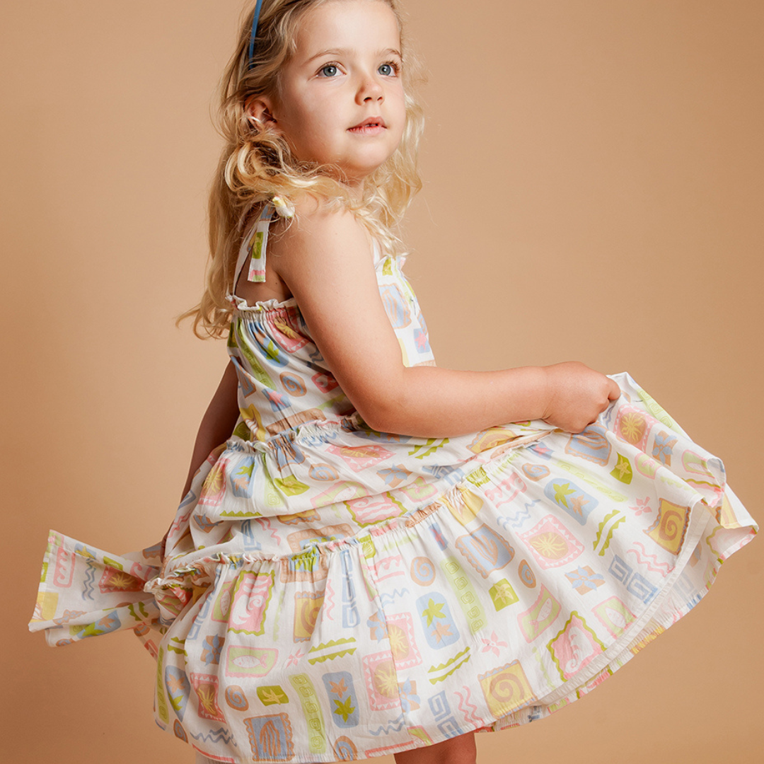 Matisse Tiered Mini Dress - Kids