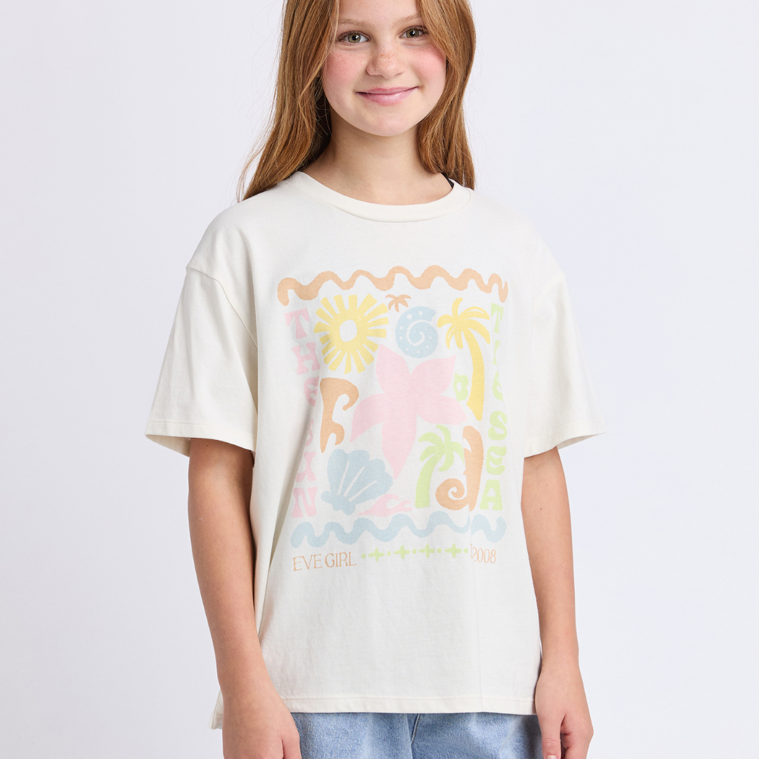 Tropical Tee Vintage White - Teens