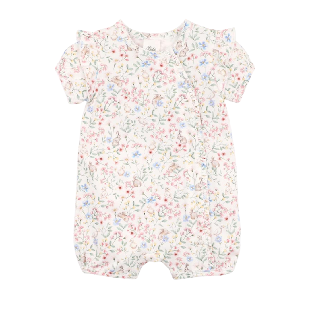 Bebe Baby Girls Bonnie Organic Zipsuit