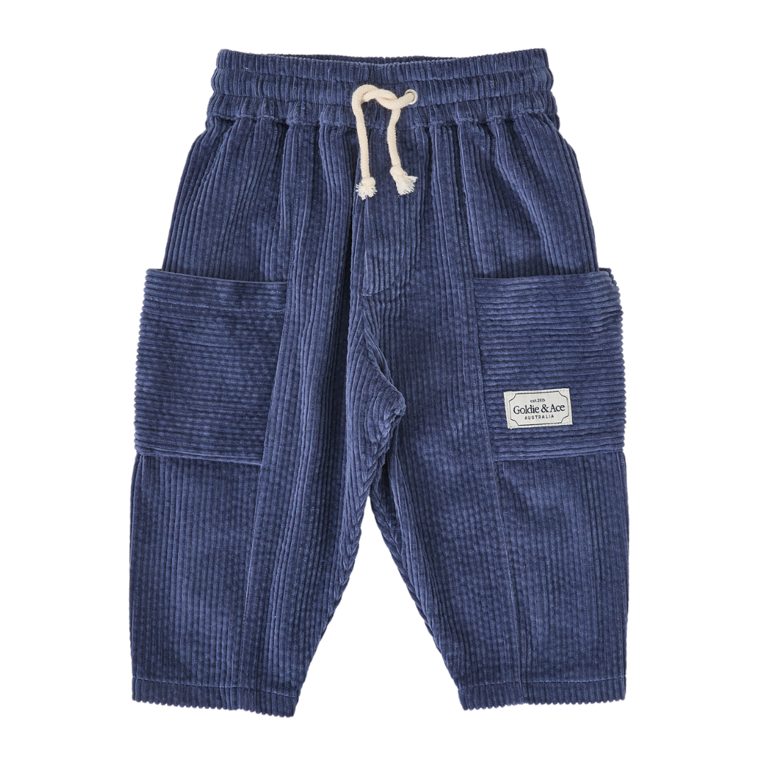 Boys Kit Corduroy Pocket Pant Navy