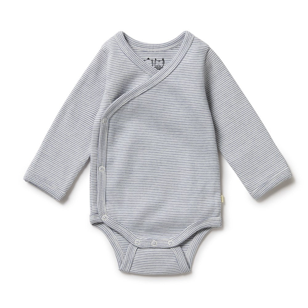 Baby Boys Rb Kimono Bodysuit Rain Drop