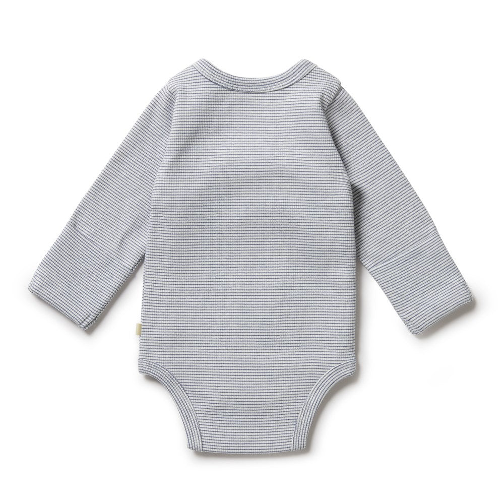 Baby Boys Rb Kimono Bodysuit Rain Drop
