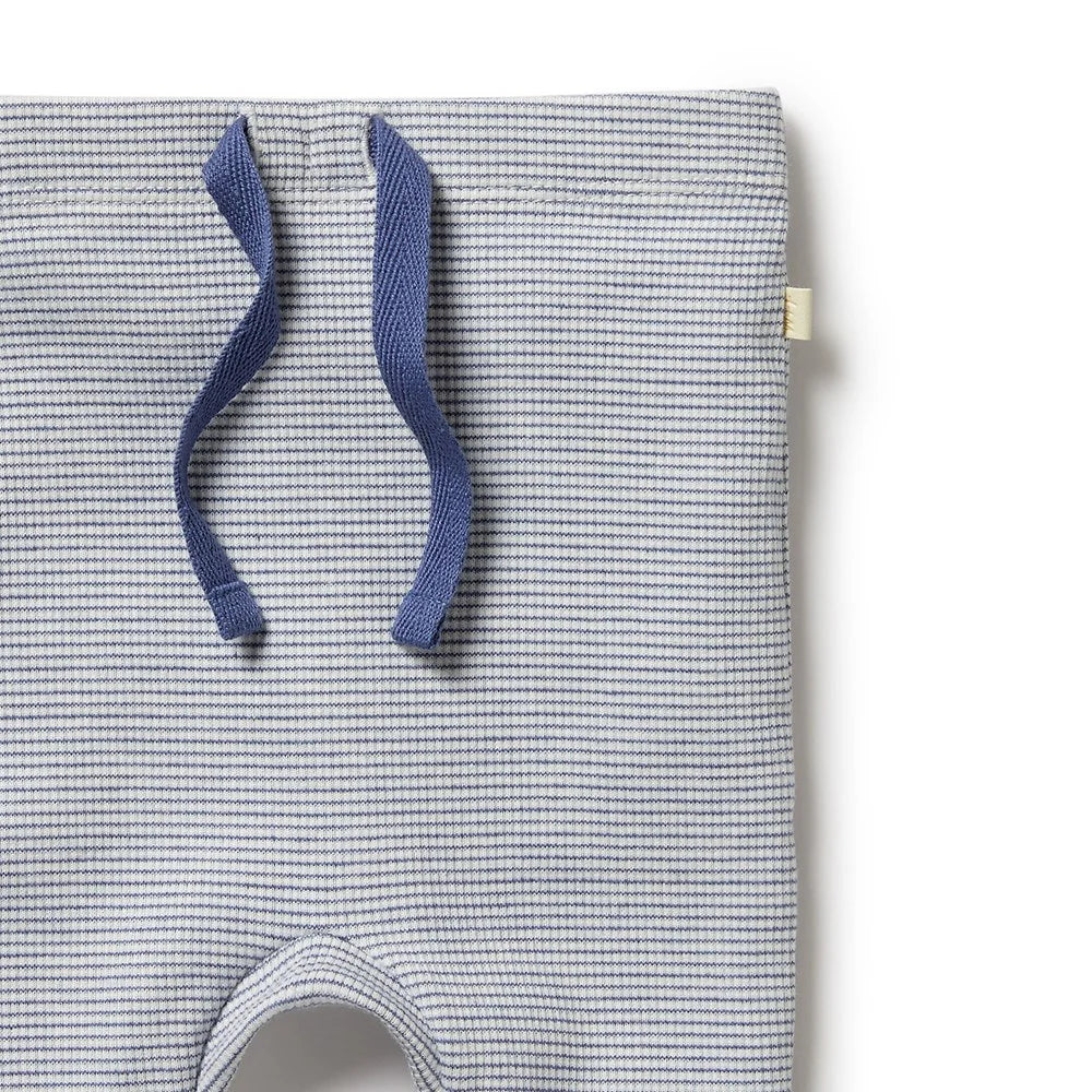 Baby Boys Rib Legging Stripe Rain Drop