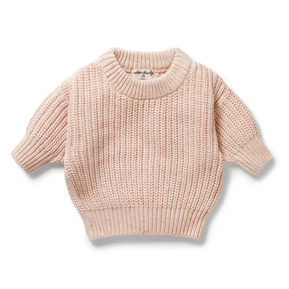 Baby Girls Organic Knit Jumper Fairy Floss