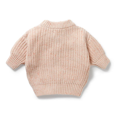Baby Girls Organic Knit Jumper Fairy Floss