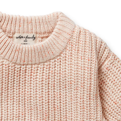 Baby Girls Organic Knit Jumper Fairy Floss