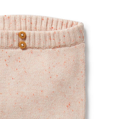 Baby Girl Organic Knit Legging Fairy Floss