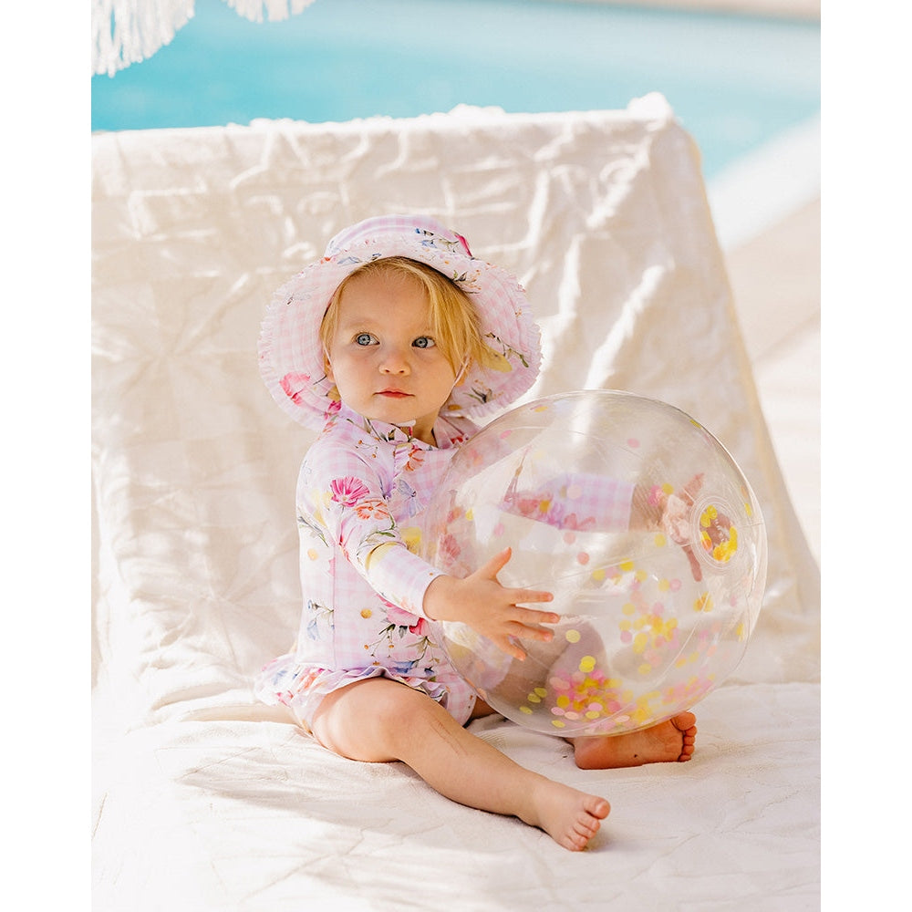 Bebe Swim Connie Print LS Sunsuit