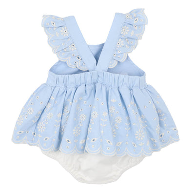 Bebe Baby Girls Zara Emb. Overlay Dress