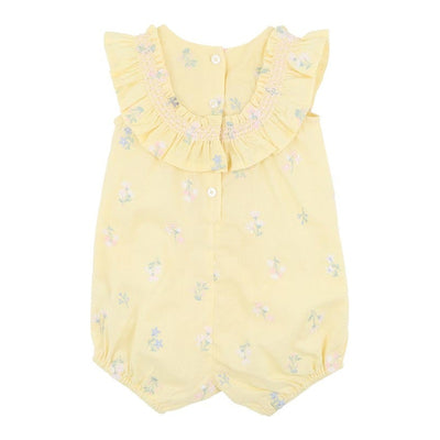 Baby Girls Bonnie Embroidered Romper