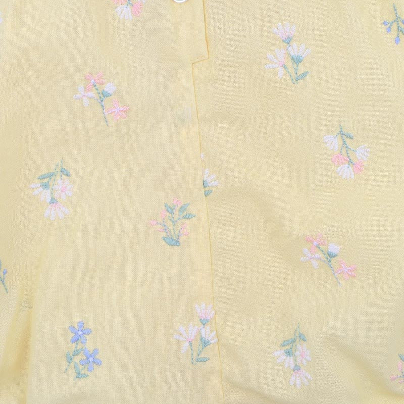 Baby Girls Bonnie Embroidered Romper