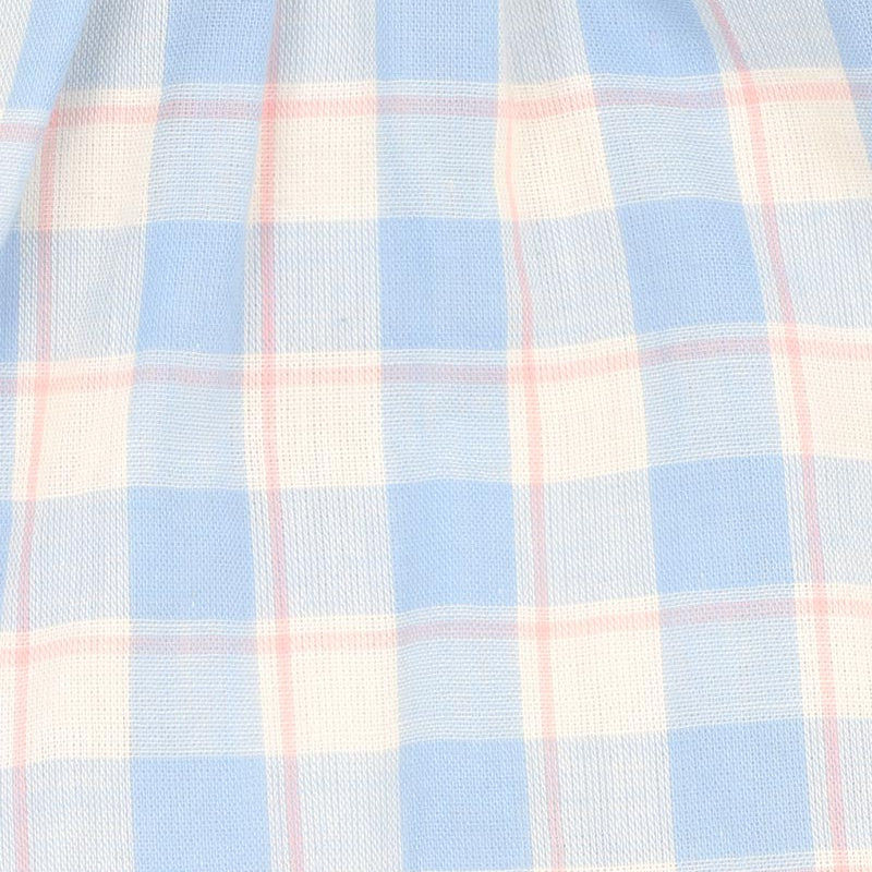 Bebe Baby Girls Bonnie Check Organic Romper