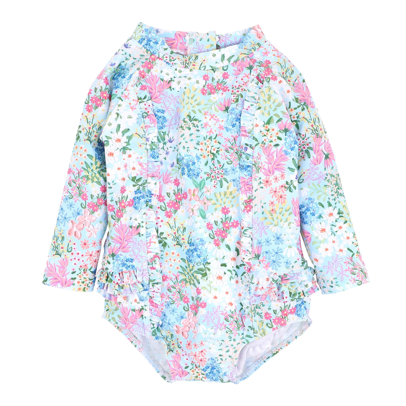 Bebe Swim Lula LS Sunsuit