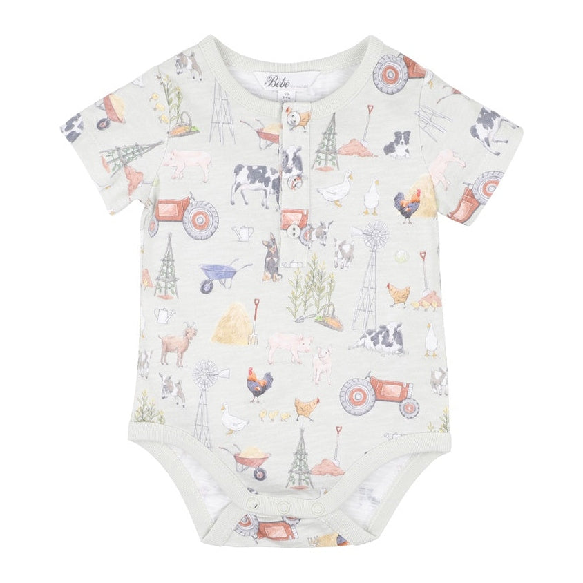 Bebe Boys Chester Print Bodysuit