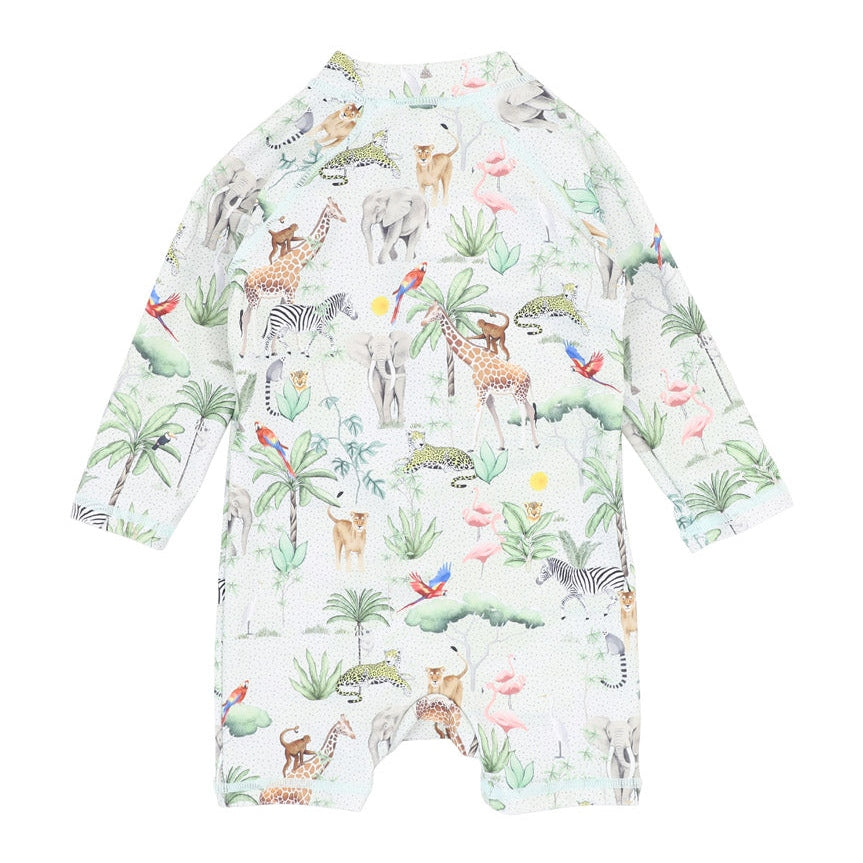 Bebe Swim Silas Print LS Rash Suit