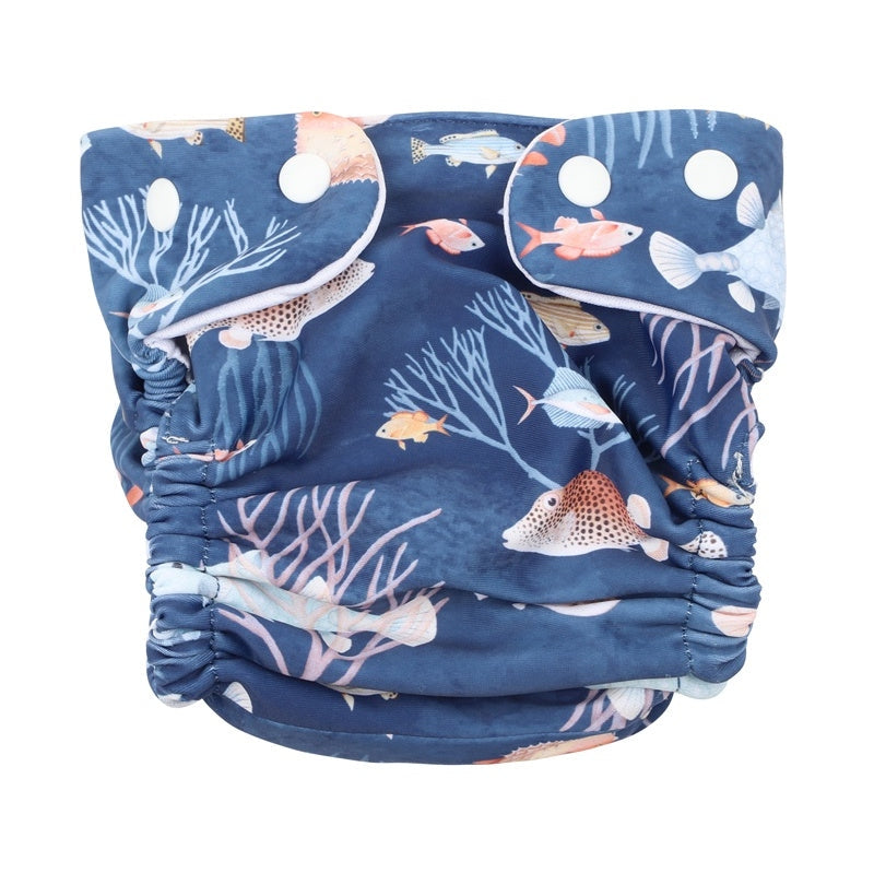 Bebe Swim Aiden Print Aqua  Nappy