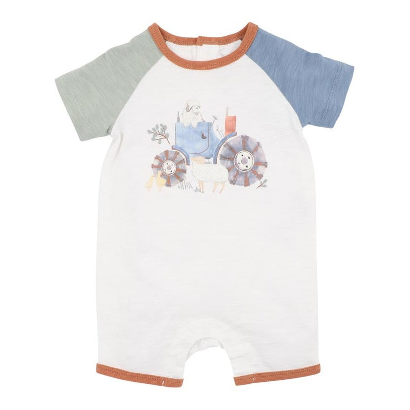 Bebe Baby Boys Clayton Farm Romper