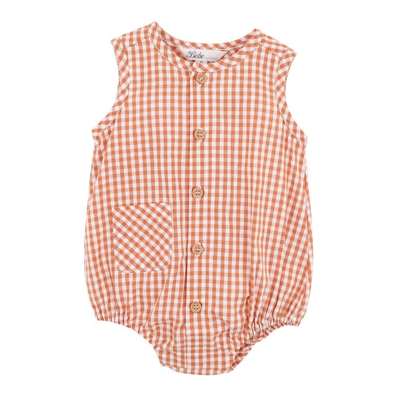 Bebe Harlan Check Bodysuit