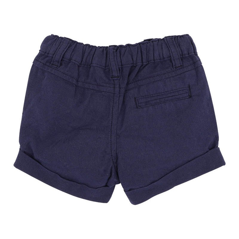 Bebe Navy Roman Pocket Shorts