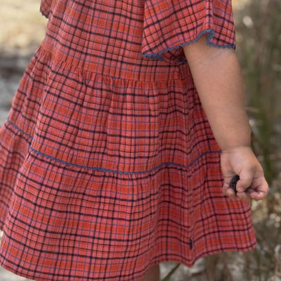 Girls Sunset Dress Red