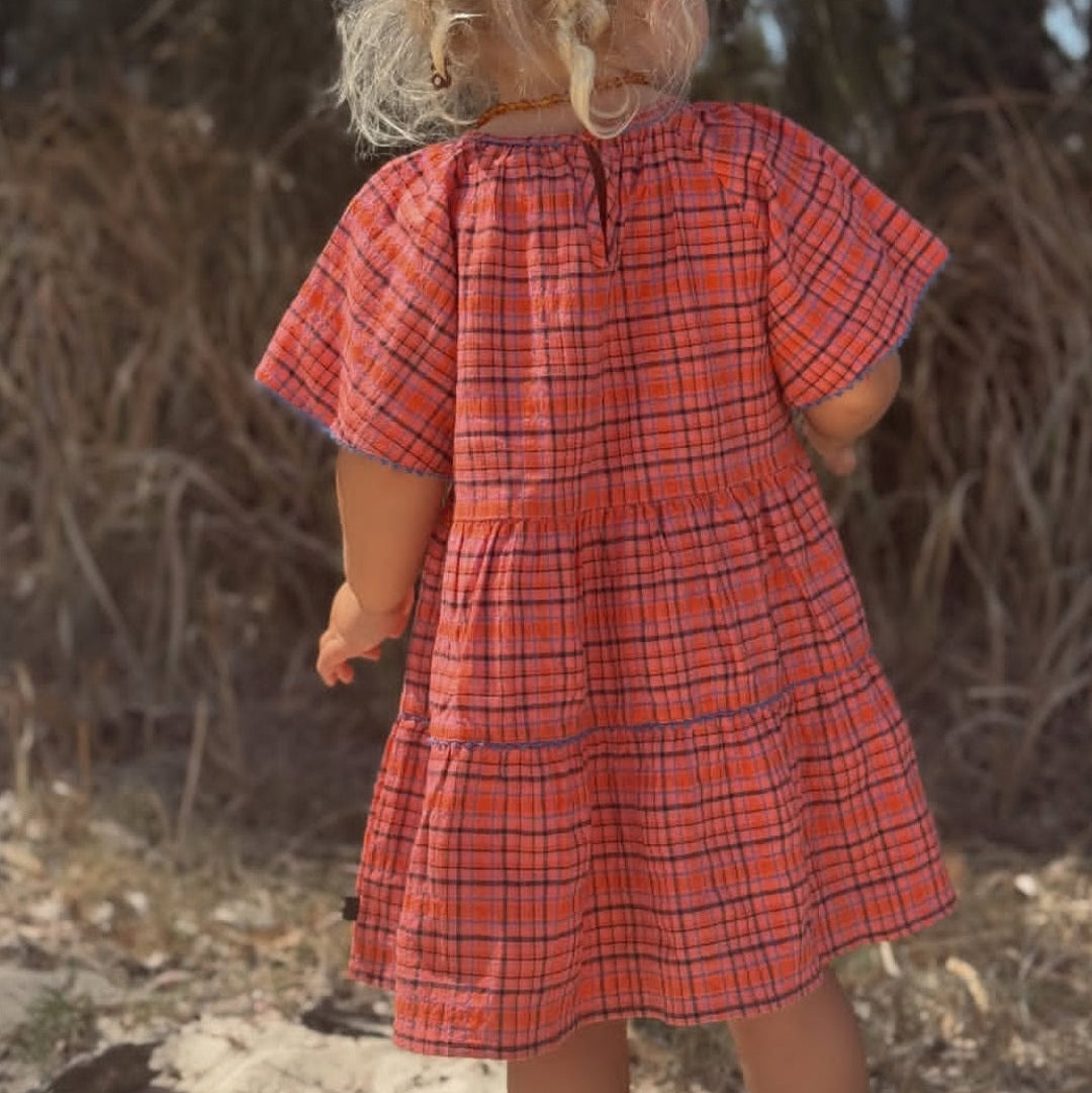 Girls Sunset Dress Red