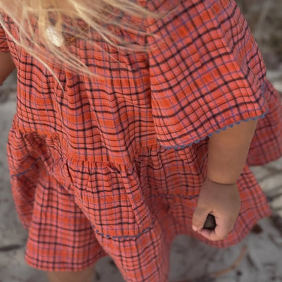 Girls Sunset Dress Red