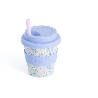 Babychino Cup 4oz Blue Floral