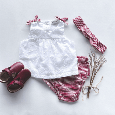 Baby Girls Amelia Top - White
