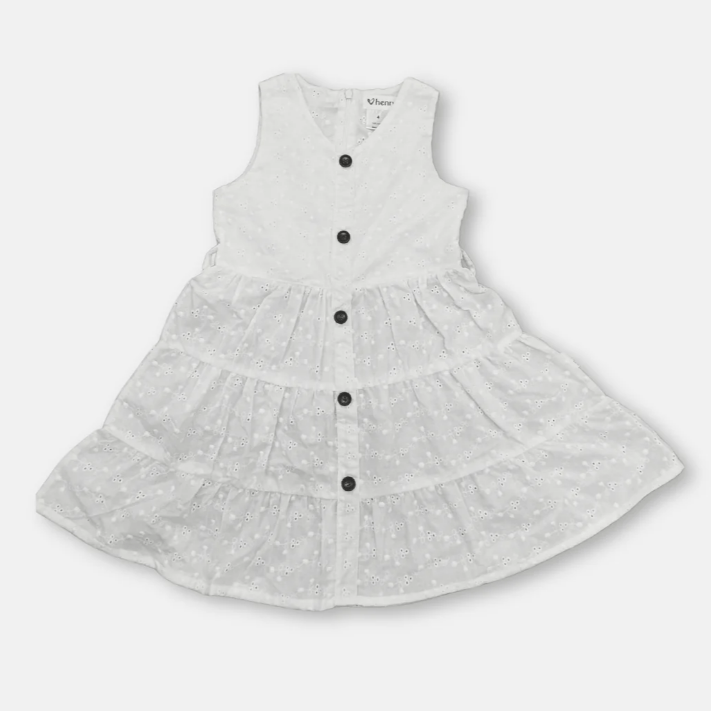 Girls Alice Dress - White