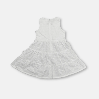 Girls Alice Dress - White