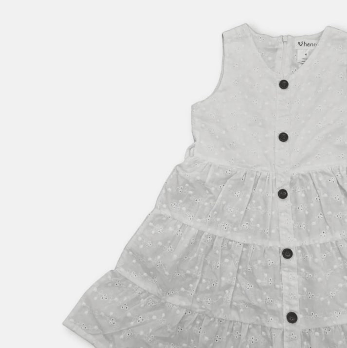 Girls Alice Dress - White