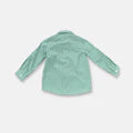 Boys Dress Shirt - Bright Green Check
