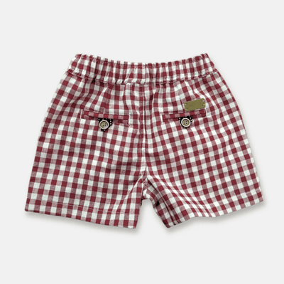 Boys Sonny Shorts - Red Check