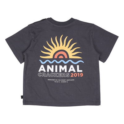 Boys Ocean Rise Tee Charcoal