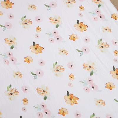 Fitted Cot Sheet Poppy
