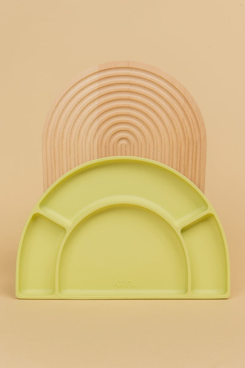 Silicone Divided Plate Apple