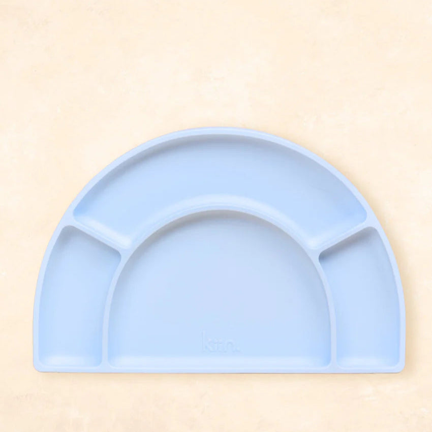 Silicone Divided Plate Pastel Sky