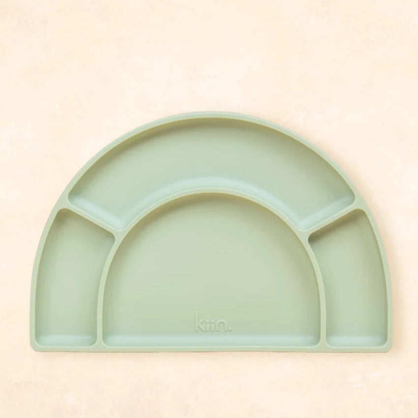 Silicone Divided Plate Sage